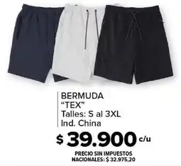 Carrefour Bermuda tex oferta