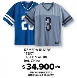 Carrefour Remera rugby "tex" oferta