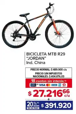 Carrefour Jordan bicicleta mtb r29 oferta