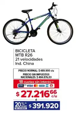 Carrefour Jordan bicicleta mtb r26 oferta