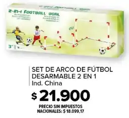 Carrefour Set de arco de fútbol desarmable 2 en 1 oferta