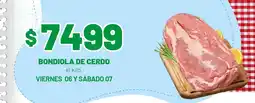 Almacor Bondiola de cerdo oferta
