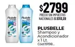 Diarco Plusbelle - shampoo y acondicionador x 1 lt. cód:19198 oferta