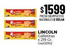 Diarco Terrabusi - galletitas lincoln oferta