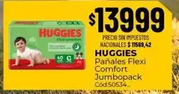 Diarco Huggies - pañales flexi comfort jumbopack cód:50534 oferta