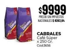 Diarco Cabrales - café súper x 250 gr oferta