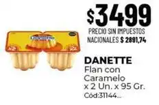 Diarco Danette - flan con caramelo x 2 un. x 95 gr. cód:31144 oferta