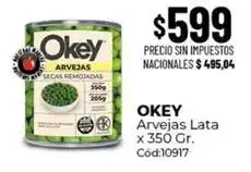 Diarco Okey - arvejas lata x 350 gr oferta