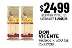 Diarco Don vicente - fideos x 500 gr oferta