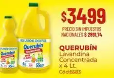 Diarco Querubin - lavandina concentrada x 4 lt. cód:6583 oferta