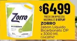 Diarco Zorro - jabon liquido bicarbonato dp x 3000 ml. cód:28747 oferta