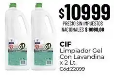 Diarco Cif - limpiador gel con lavandina x 2 lt. cód:22099 oferta