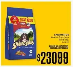 Diarco Sabrositos - alimento para perros mix 18 2 kg oferta