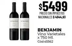 Diarco Benjamin - vino varietales cód:45562 oferta