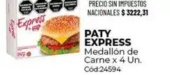 Diarco Paty - paty express medallón de carne x 4 un. cód:24594 oferta
