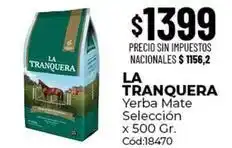 Diarco La tranquera - yerba mate selección x 500 gr. cód:18470 oferta
