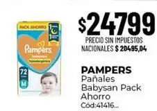 Diarco Pampers - pañales babysan pack ahorro cód:41416 oferta
