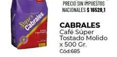 Diarco Cabrales - café súper tostado molido x 500 gr. cód:685 oferta