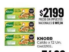 Diarco Knorr - caldo gallina x 12 un. cód:22102 oferta