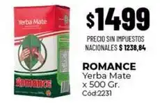 Diarco Romance - yerba mate x 500 gr. cód:2231 oferta