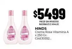 Diarco Hinds - crema rosa vitamina a x 250 gr. c	ext{ó}d:30352 oferta