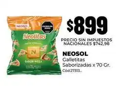 Diarco Neosol - galletitas saborizadas x 70 gr. cód:27313 oferta