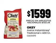 Diarco Okey - avena instantánea/tradicional x 400 gr. cód:24370 oferta