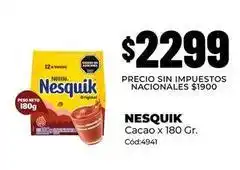 Diarco Nesquik - cacao x 180 gr. cód:4941 oferta