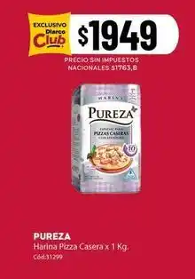 Diarco Pureza - harina pizza casera x 1 kg oferta