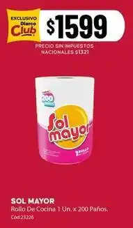Diarco Sol mayor - rollo de cocina oferta