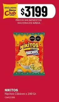 Diarco Nachos clásicos oferta