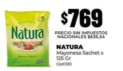Diarco Natura - mayonesa sachet oferta