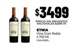 Diarco Etnia - vino gran roble x 750 ml oferta