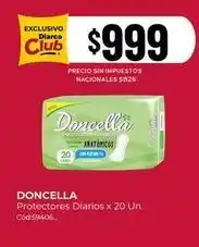 Diarco Doncella - protectores diarios x 20 un oferta