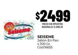 Diarco Seiseme - jabón en pan x 300 gr. cód:16655 oferta