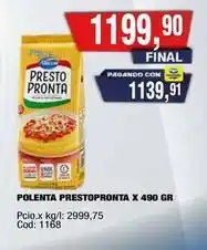 Maxiconsumo Presto pronta - polenta prestopronta x 490 gr oferta