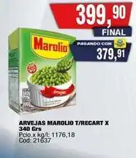 Maxiconsumo Marolio - arvejas t/recart x 340 grs oferta