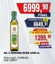 Maxiconsumo Ac. l.toscana oliva x250 cc oferta