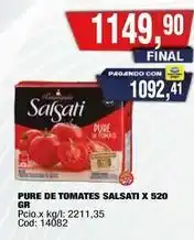 Maxiconsumo Salsati - pure de tomates oferta