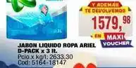 Maxiconsumo Ariel - jabon liquido ropa d-pack x 3 it oferta