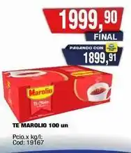 Maxiconsumo Marolio - te marolio 100 un oferta