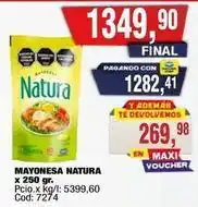 Maxiconsumo Natura - mayonesa natura x 250 gr oferta