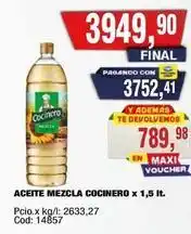 Maxiconsumo Cocinero - aceite mezcla cocinero oferta