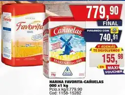 Maxiconsumo Favorita - harina favorita-cañuelas 000 x1 kg oferta
