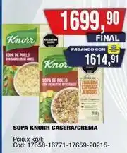 Maxiconsumo Knorr - sopa knorr casera/crema oferta