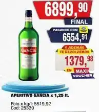 Maxiconsumo Gancia - aperitivo ganci oferta