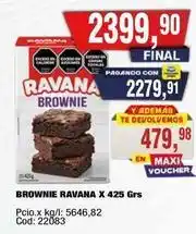 Maxiconsumo Ravana - brownie x 425 grs oferta