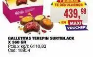 Maxiconsumo Galletitas terepiin surtiblack x 360 gr oferta