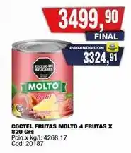 Maxiconsumo Molto - coctel frutas molto 4 frutas x 820 grs oferta