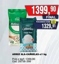 Maxiconsumo Cañuelas - arroz ala-cañuelas-x1 kg oferta